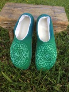 Yellow Elephant Mandala Print Premium Home Slippers main image 0